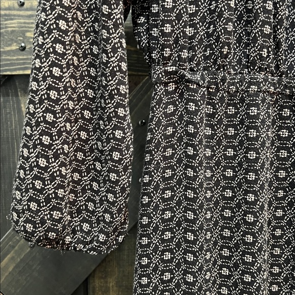 Anthropologie Holding Horses Mojave Peasant Dress M Embroidered Smocked Boho Tie - Picture 8 of 11